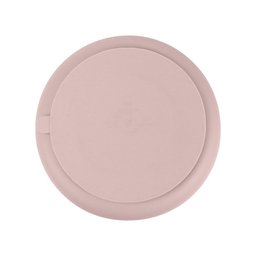 Prato de Silicone com Divisória e Ventosa Rosa - Clingo - 1