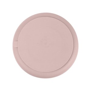 Prato de Silicone com Divisória e Ventosa Rosa - Clingo