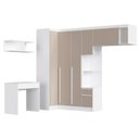 Ver imagem 2 de Guarda-Roupa Modulado 6 Peças Infinity Branco/Line/Duna