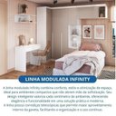 Ver imagem 5 de Guarda-Roupa Modulado 6 Peças Infinity Branco/Line/Duna