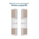 Ver imagem 3 de Guarda-Roupa Modulado 6 Peças Infinity Branco/Line/Duna