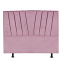 Ver imagem 2 de Cabeceira Estofada Bélgica 140cm Casal para Cama Colchão Box Quarto Suede Rosa Bebê - Aurora Line