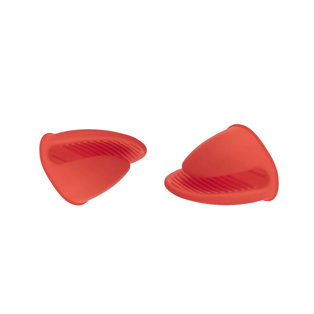 Luva de Cozinha Pegador Silicone Vermelho Forno 2un - 1