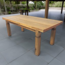Mesa Jantar Área Gourmet Colonial Madeira Maciça 1,80m Movelaria Leal Mesa de Jantar Estilo Colonial - 2