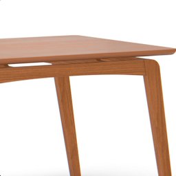 Mesa de Jantar Ravi Nature Base de Madeira Maciça e Mdf 120x90cm - 4