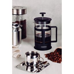 Cafeteira Francesa Tramontina em Vidro e Polipropileno Preto 600 Ml Tramontina - 3