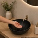 Ver imagem 5 de Cuba para Lavabo Redonda 28cm em Plástico Resistente Leve Preto