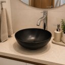 Ver imagem 1 de Cuba para Lavabo Redonda 28cm em Plástico Resistente Leve Preto