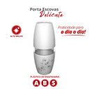 Ver imagem 2 de Porta Escova de Dentes para Banheiro Essence Delicate Branco Durín