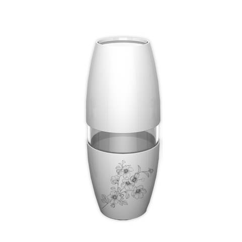 Porta Escova de Dentes para Banheiro Essence Delicate Branco Durín