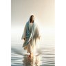 Quadro Decorativo 1 Tela Religioso Jesus Caminhando sobre As Águas - 2