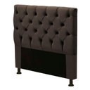 Ver imagem 1 de Cabeceira Cama Box Solteiro Cristal 90Cm Marrom Chocolate