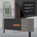 Ver imagem 2 de Cabeceira Cama Box Solteiro Cristal 90Cm Marrom Chocolate