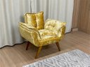 Ver imagem 1 de Poltrona Decorativa 1 Lugar Ouro 850 Opala