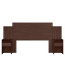Ver imagem 3 de Conjunto Guarda Roupa 3 Portas e Cabeceira Renoir Cafe Touch