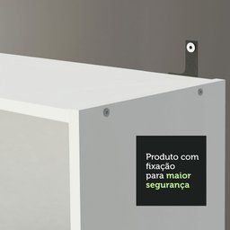 Estante Livreiro Madesa 6908 com 6 Nichos Branco Cor:Branco - 7