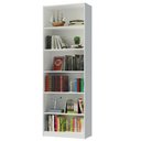 Ver imagem 2 de Estante Livreiro Madesa 6908 com 6 Nichos Branco Cor:Branco