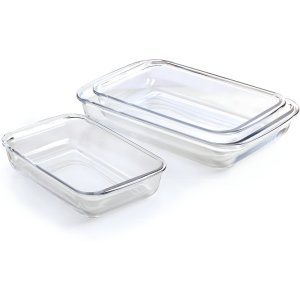 Kit 3 Assadeiras de Vidro Refratárias - Design Moderno e Resistente