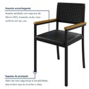 Ver imagem 7 de Conjunto Sala de Jantar 6 Lugares Redonda Tampo MDF 150cm Mesa Coliseu com Cadeiras Madri