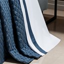 Ver imagem 3 de Roupa de Cama Casal Queen Laisa 400 Fios Egípcio 100% Algodão 04 Peças - Azul