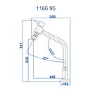 Ver imagem 2 de Torneira de Mesa para Cozinha Fani Slim Cromada 1166 C95