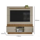 Ver imagem 6 de Estante Painel Home para Tv 70" Florianópolis Grigio Fosco/amêndoa- Mabe Magazine