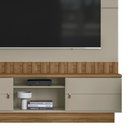 Ver imagem 3 de Estante Painel Home para Tv 70" Florianópolis Grigio Fosco/amêndoa- Mabe Magazine