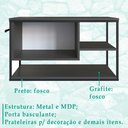 Ver imagem 4 de Gabinete Suspenso para Cuba Banheiro 1 Pt Basc P1007 Preto Grafite Pp Preto Grafite