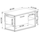 Ver imagem 6 de Gabinete Suspenso para Cuba Banheiro 1 Pt Basc P1007 Preto Grafite Pp Preto Grafite