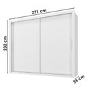 Ver imagem 4 de Guarda Roupa Casal Imperador Plus Branco – Zanzini