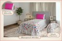 Ver imagem 2 de Kit 2 Pçs Colcha Solteiro Beleza Estampado: Borboletas