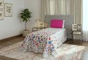 Ver imagem 1 de Kit 2 Pçs Colcha Solteiro Beleza Estampado: Borboletas