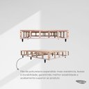 Ver imagem 7 de Base Box Desmontável King 96x203x39cm Yescasa Cinza