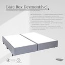 Ver imagem 4 de Base Box Desmontável King 96x203x39cm Yescasa Cinza