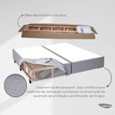 Ver imagem 5 de Base Box Desmontável King 96x203x39cm Yescasa Cinza