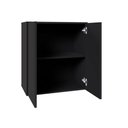 Ver imagem 5 de Mesa Escrivaninha 1,5m C/ Balcão e Armário Aéreo 2 Portas F5 Cor:preto