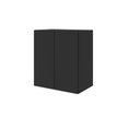 Ver imagem 4 de Mesa Escrivaninha 1,5m C/ Balcão e Armário Aéreo 2 Portas F5 Cor:preto