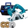 Serra Mármore 4.3/8 Pol 1.300w 4100nh3zx2 Makita Kit com Discos e Maleta - 10