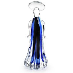 Anjo Em Cristal Murano Azul - São Marcos 32Cm - 1