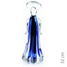 Anjo Em Cristal Murano Azul - São Marcos 32Cm - 2