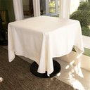 Ver imagem 4 de Toalha de Mesa Isabelle Quadrada Off White - Algodão, 150x150cm