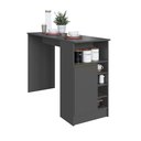 Ver imagem 4 de Bancada Balcão/Mesa Ilha de Cozinha Gourmet com Adega e 1 Porta 140cm Atenas Fidelitá Chumbo