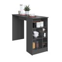 Ver imagem 5 de Bancada Balcão/Mesa Ilha de Cozinha Gourmet com Adega e 1 Porta 140cm Atenas Fidelitá Chumbo