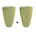 Ver imagem 2 de kit 2 Vaso Planta 45x30 Oval Moderno Polietileno BGPLASTICOS V1345k2 VERMELHO PAU BRASIL 005