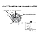 Ver imagem 2 de Chicote para Botao de Chaves Anti Vandalismo Nwt 15cm
