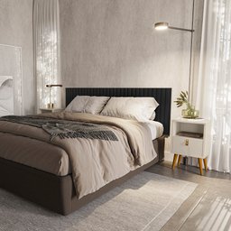 Cabeceira Ripado Modular 5 Caixas Ubatuba Cama King Linea Brasil - 2