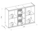 Ver imagem 4 de Aéreo para Cozinha Bless 1.20 Linea Brasil Branco/Jequitibá/Off White Fosco