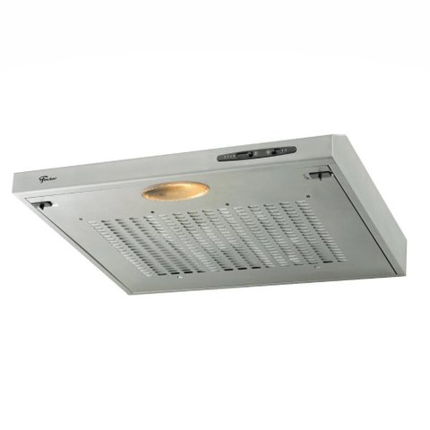 Depurador de Ar Slim 60cm Fischer Power Steel com Modo Exaustor e Iluminação Led Inox 127v