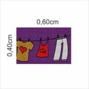 Ver imagem 2 de Tapete Capacho Divertidos Área de Lava Roupas 60x40 Cm