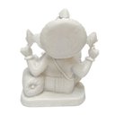 Ver imagem 3 de Escultura Ganesha M Branco em Po de Marmore 15cm